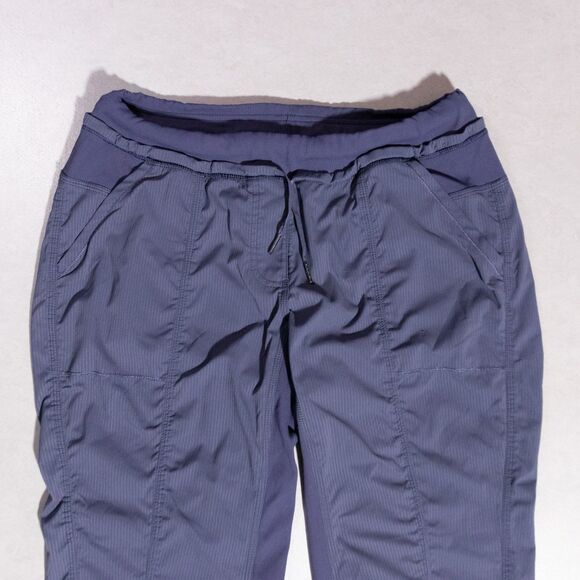 Lululemon Dance Studio Mid Rise Pants Women's 10 Blue Drawstring Lightweight 26" - Picture 2 of 6